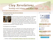 Tablet Screenshot of clayrevelations.pattistoll.com